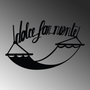 Wallity Dolce Far Niente 5 - Escultura de pared de metal negra